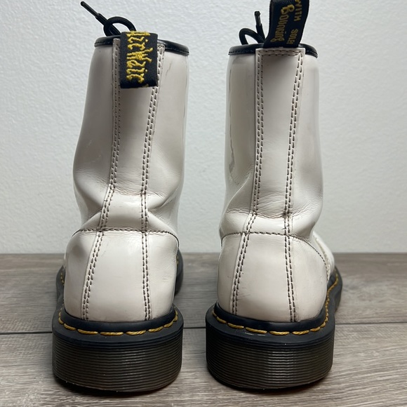 Dr. Martens White Vinyl Boots - Picture 4 of 7